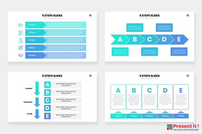 5 Step Infographic Slides