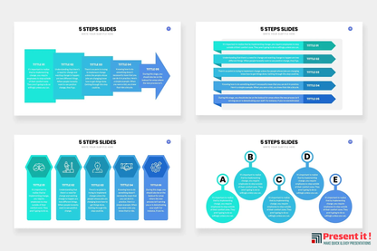 5 Step Infographic Slides