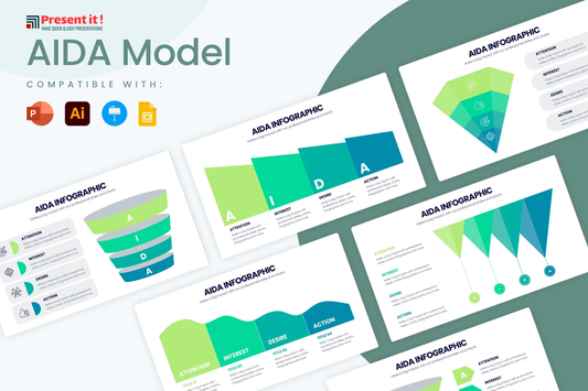 AIDA Model Infographic Templates