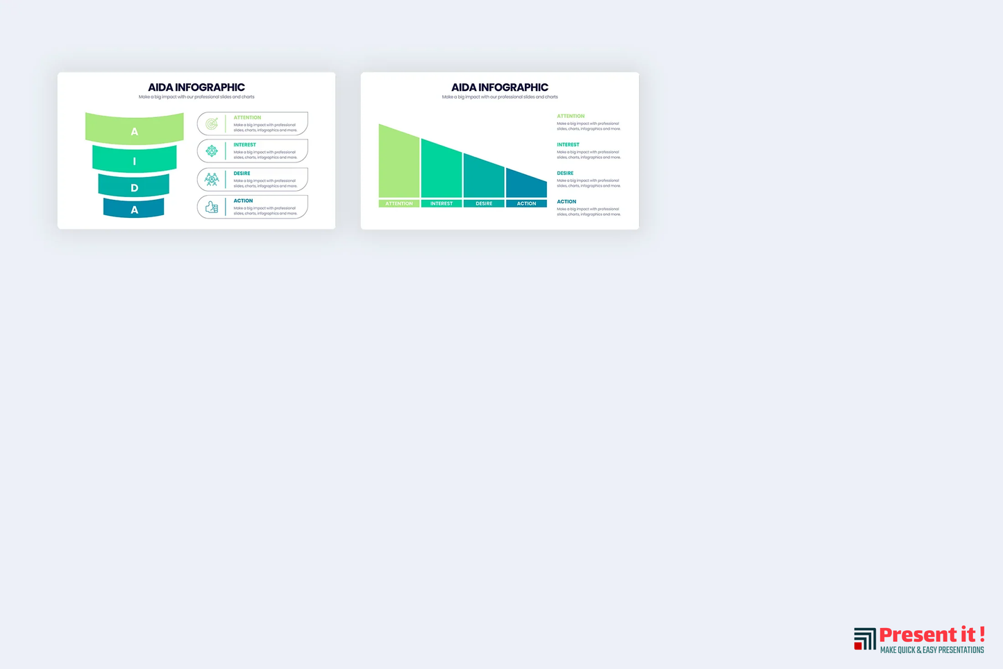 AIDA Model Infographic Templates