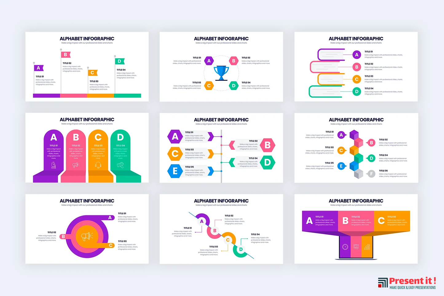 Alphabet Infographic Templates