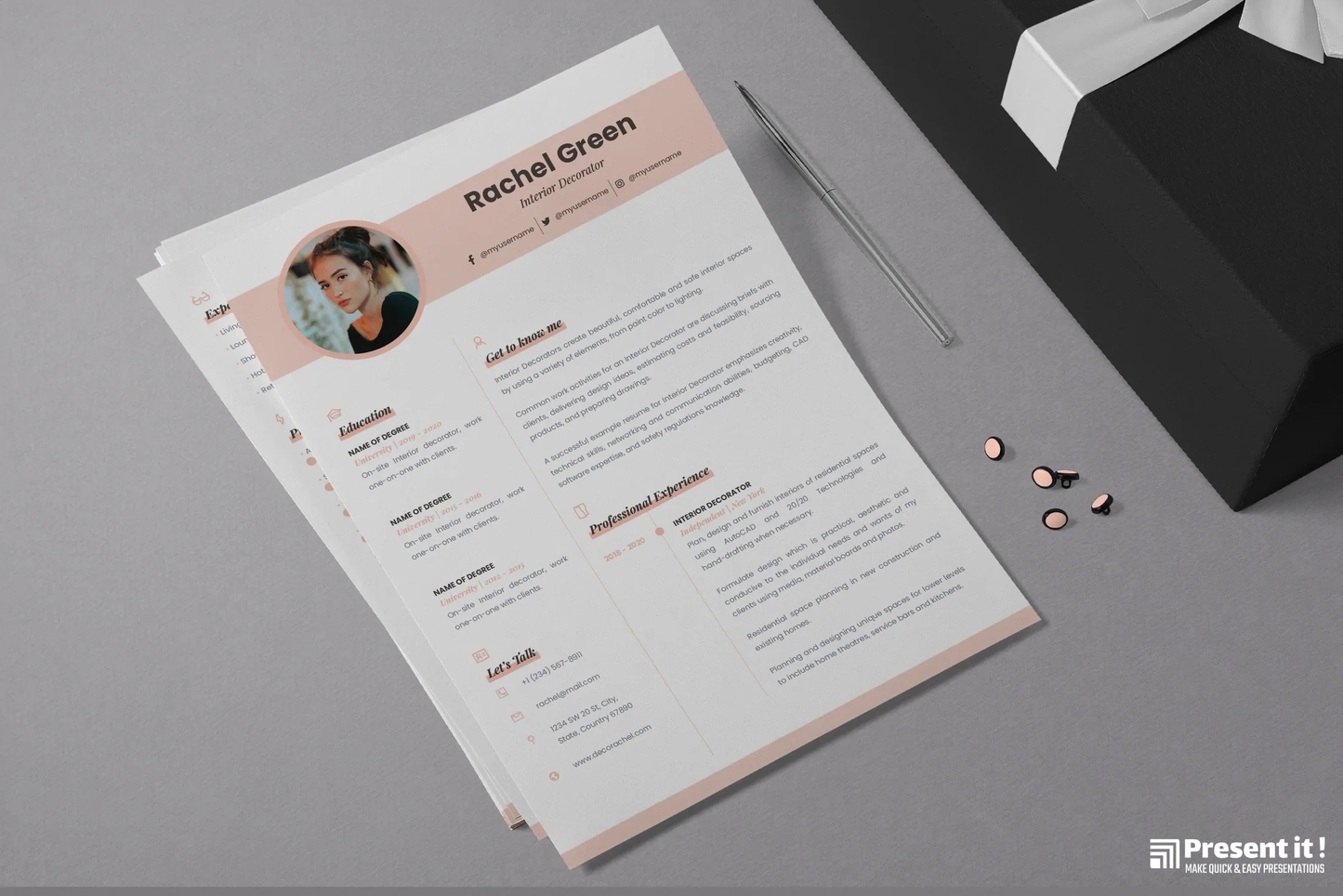 Aria Resume + Cover Letter Template