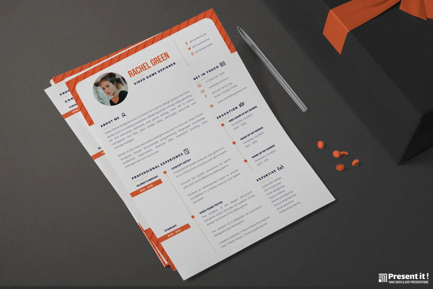 Ava Resume + Cover Letter Template