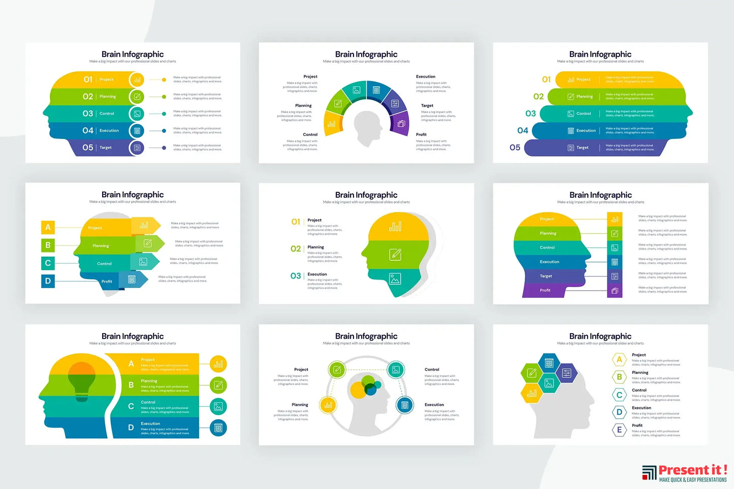 Brain Infographic Templates