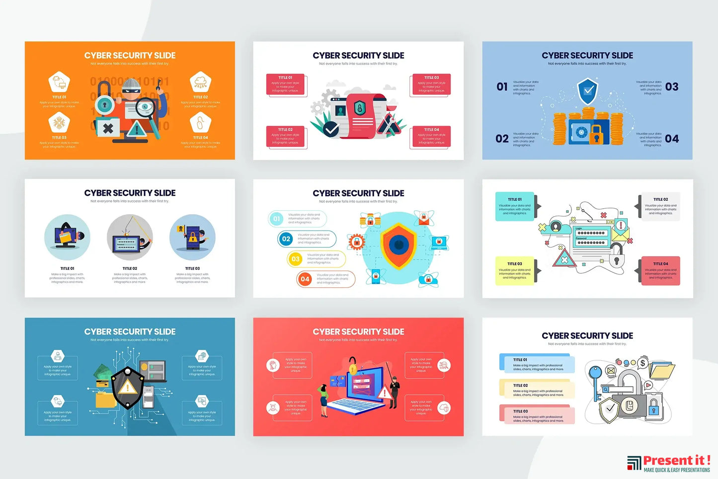 Cybersecurity Infographic Templates