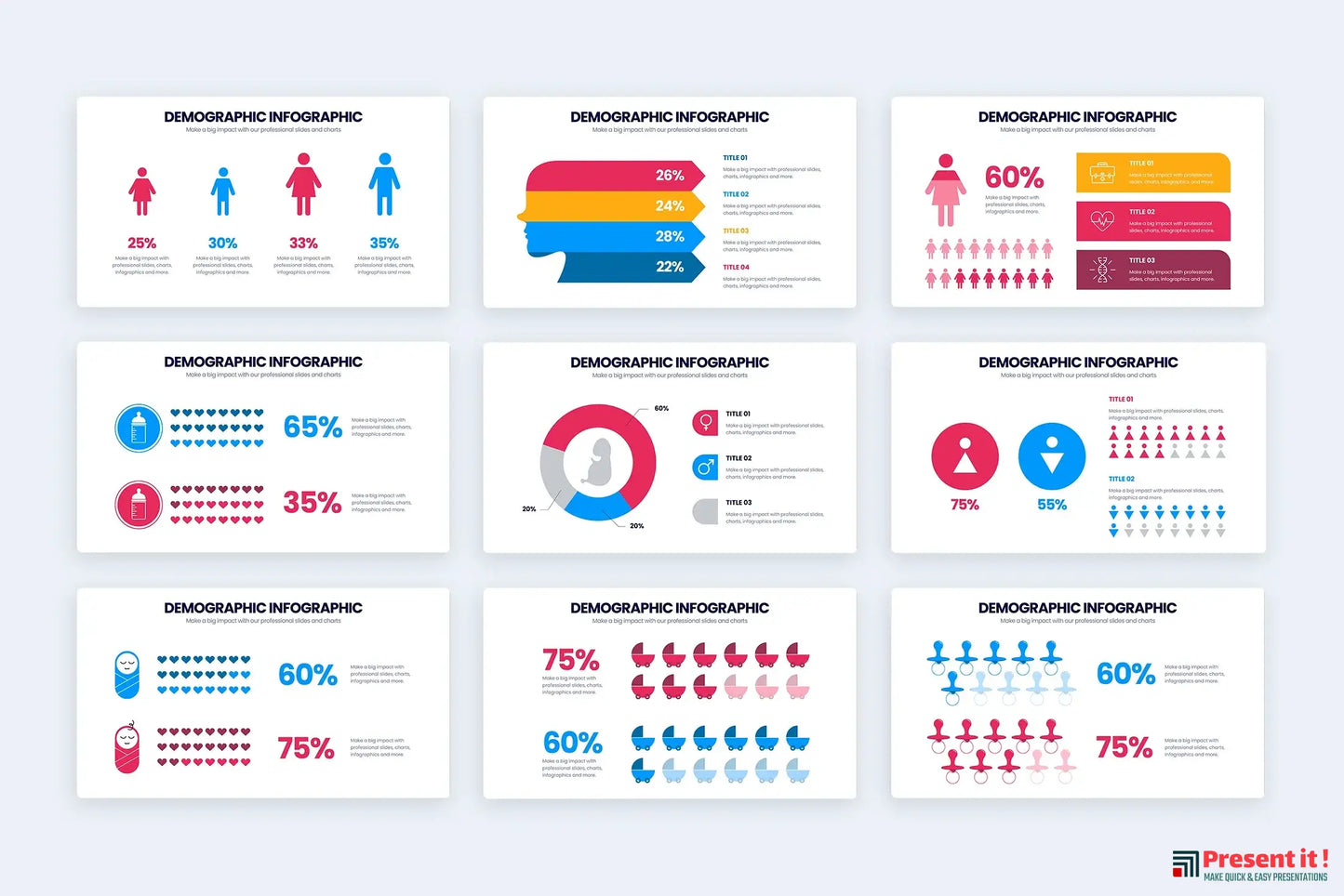 Demographic Infographic Templates