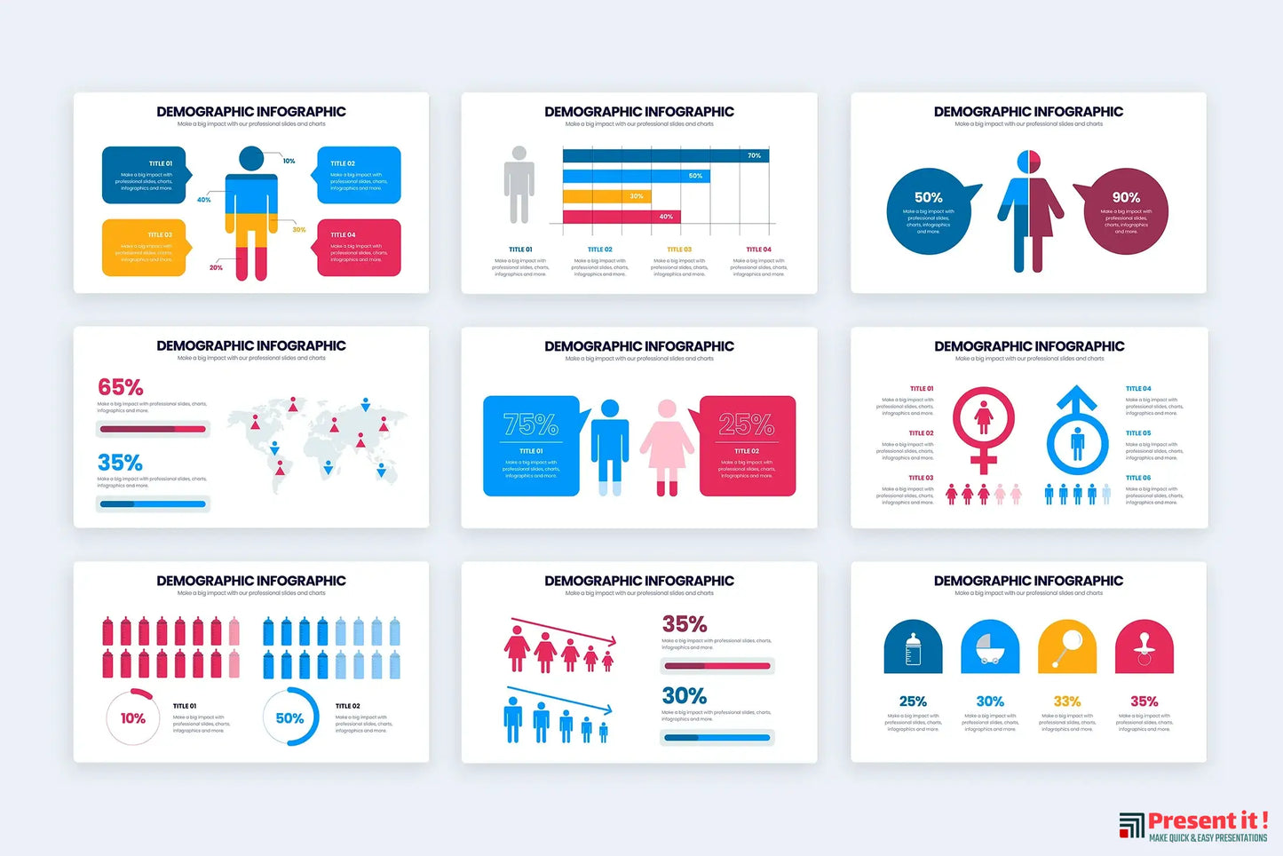 Demographic Infographic Templates