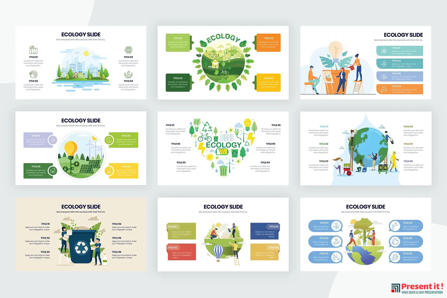 Ecology Infographic Templates for Powerpoint, Keynote, Google Slides and Illustrator