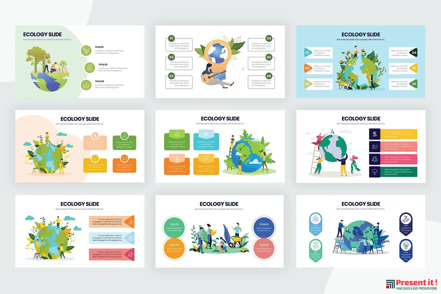 Ecology Infographic Templates for Powerpoint, Keynote, Google Slides and Illustrator