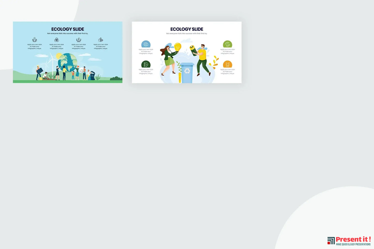 Ecology Infographic Templates for Powerpoint, Keynote, Google Slides and Illustrator