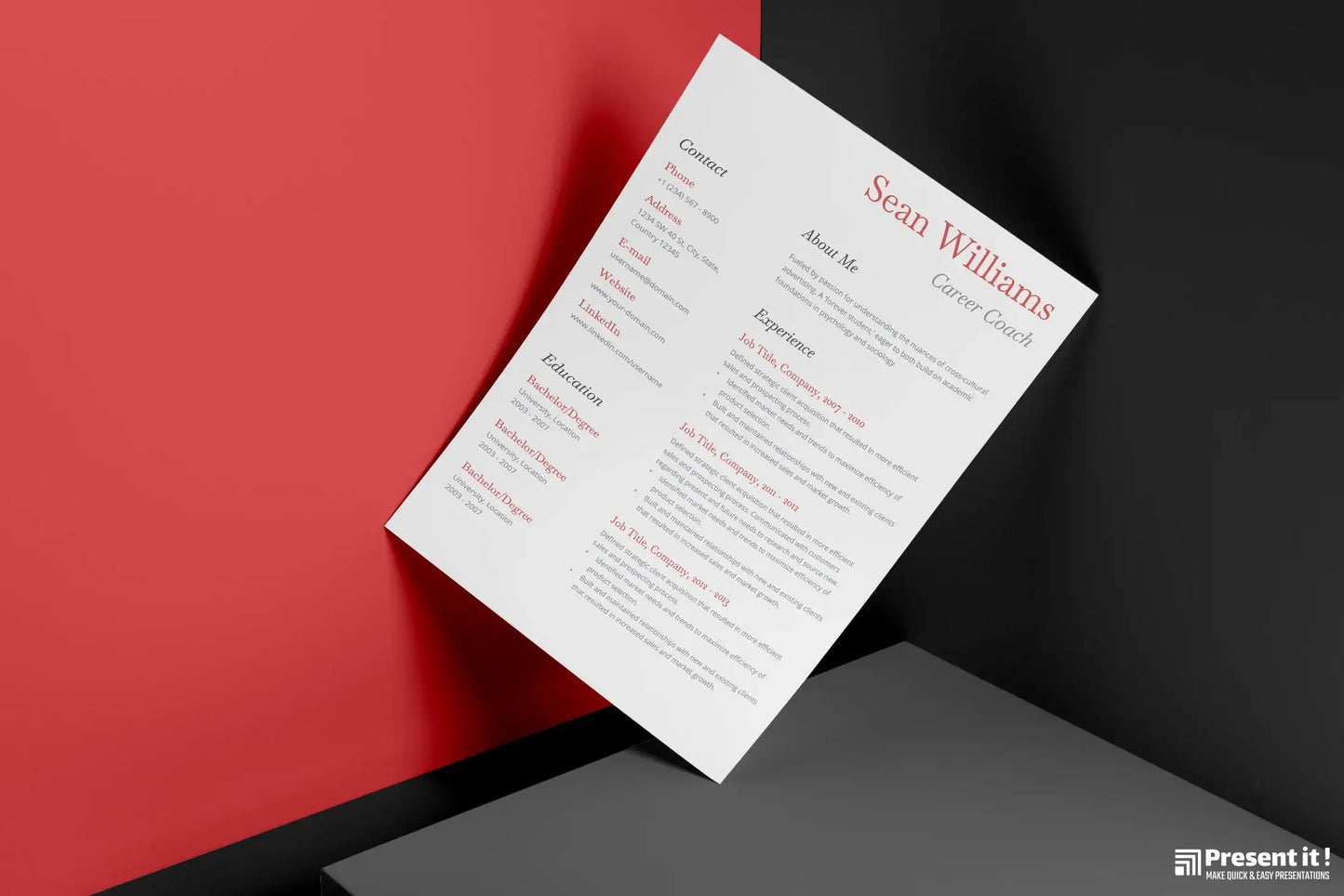 Elijah - Resume Template