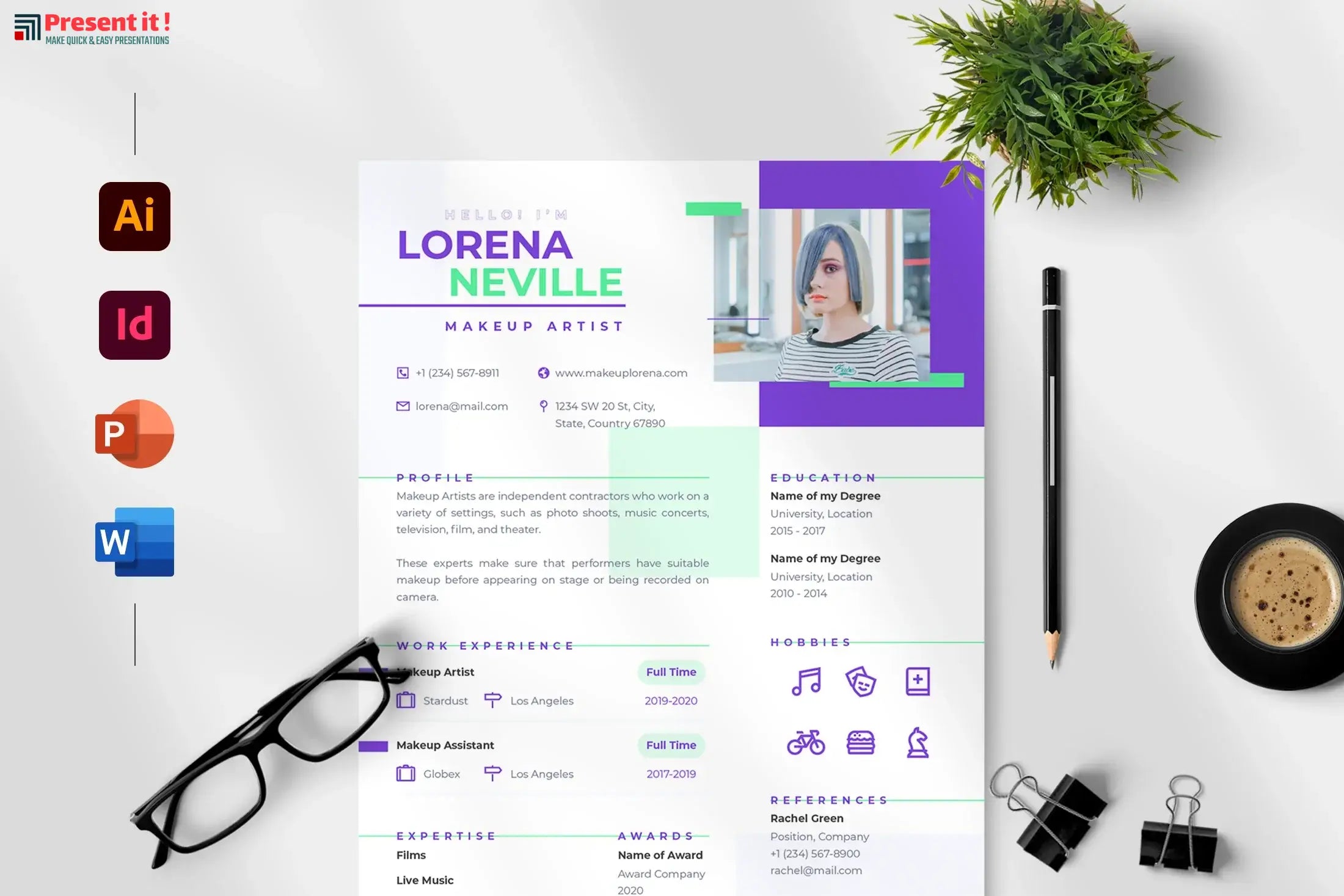 Eva Resume + Cover Letter Template