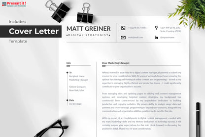 Matt Resume + Cover Letter Template