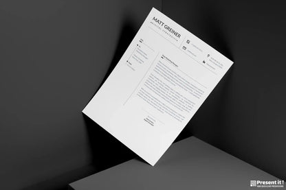 Matt Resume + Cover Letter Template