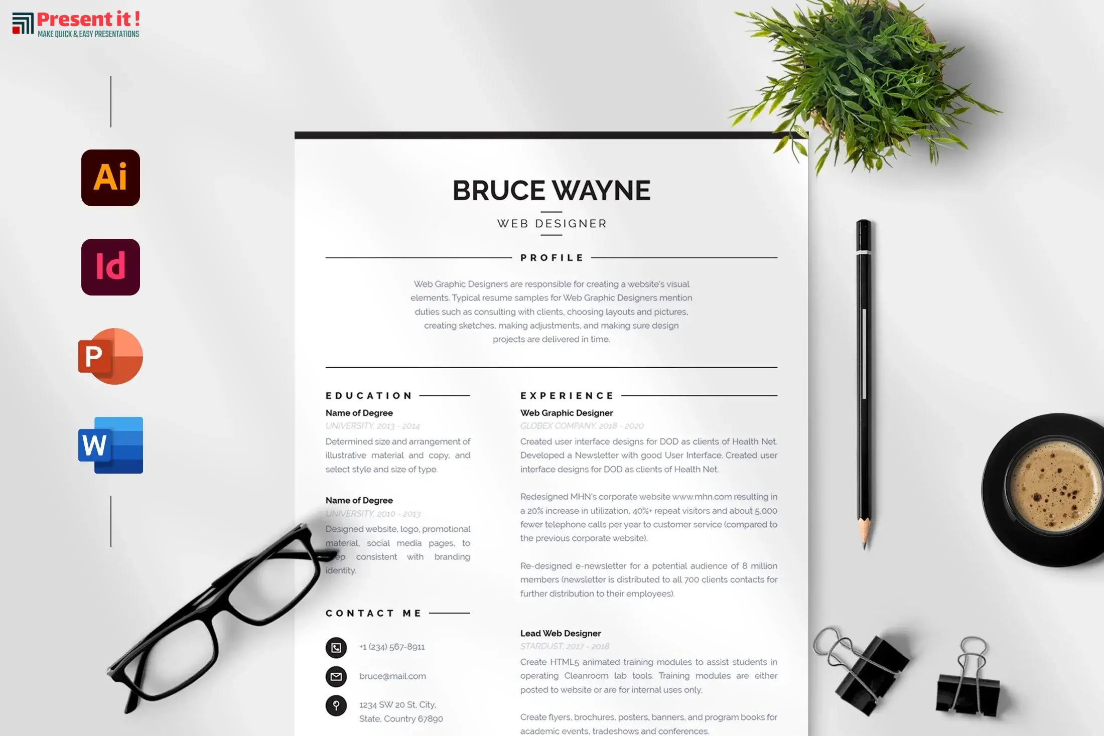 Mila Resume + Cover Letter Template