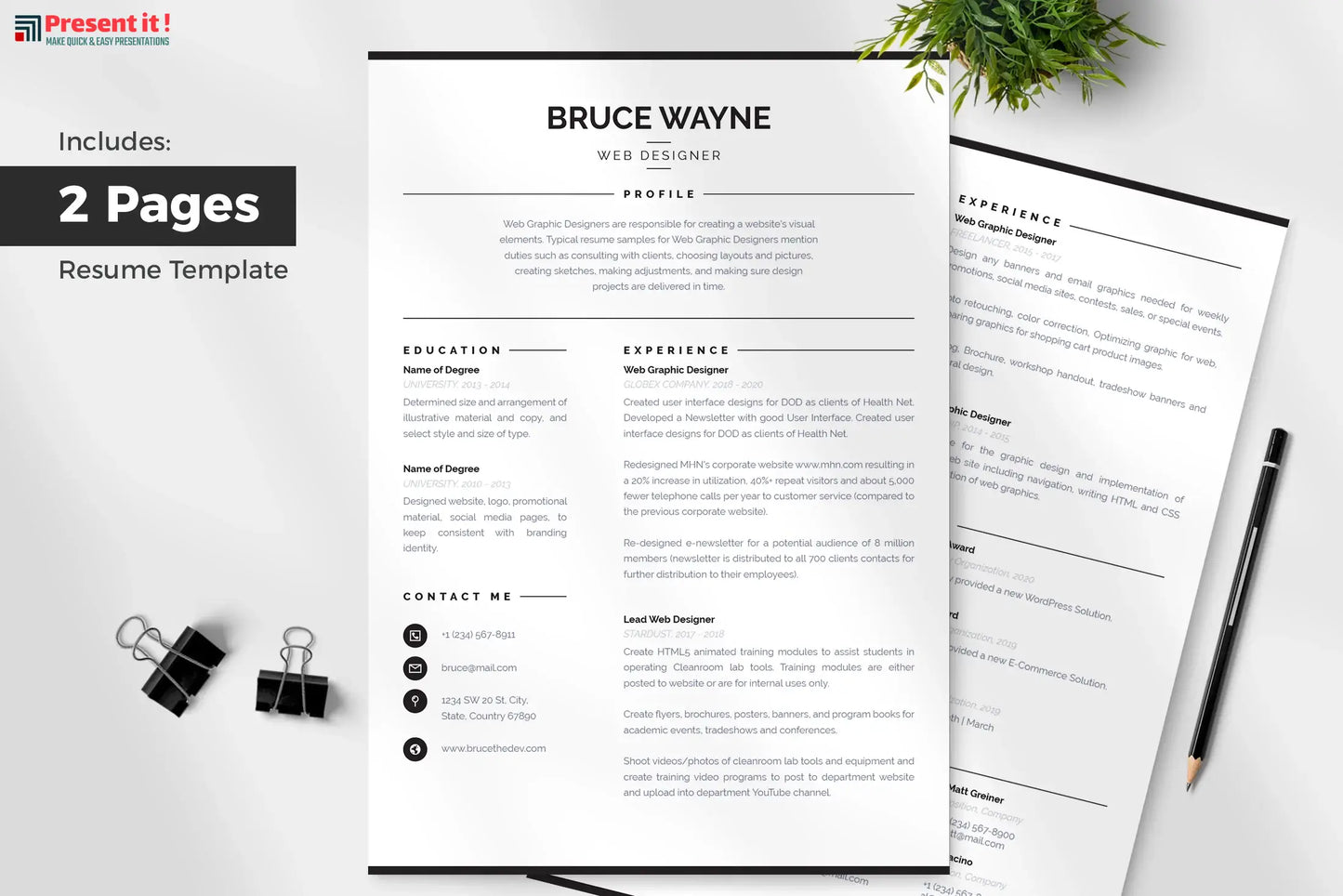 Mila Resume + Cover Letter Template