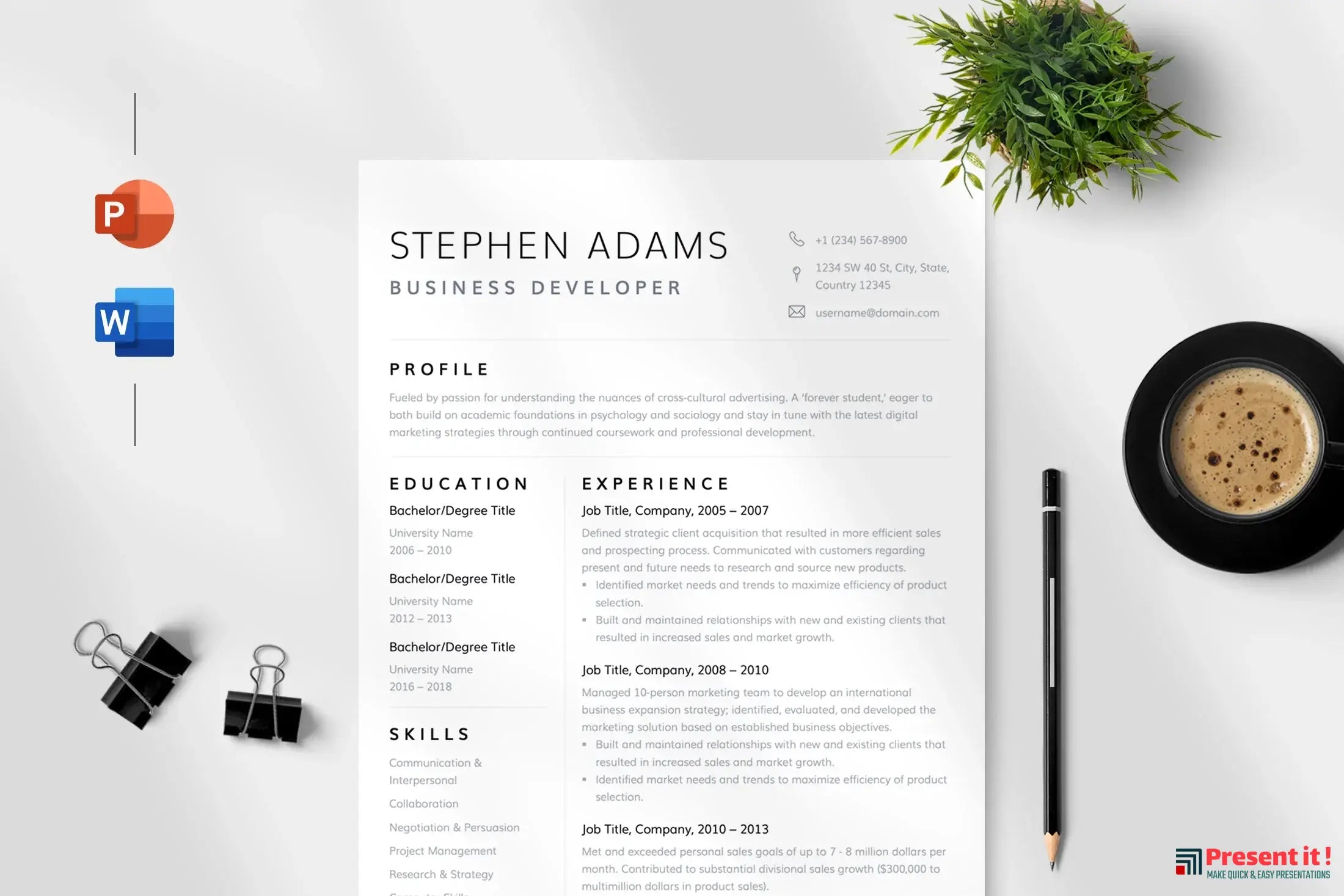 Noah - Resume Template