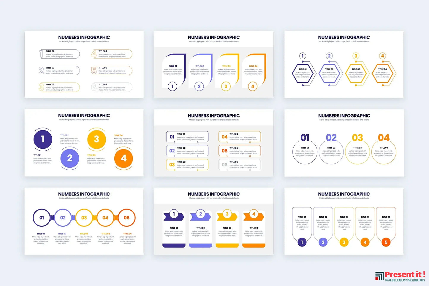 Number Infographic Templates