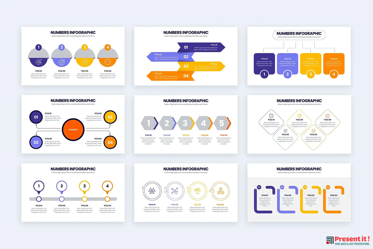 Number Infographic Templates