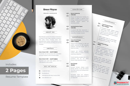 Otto Resume + Cover Letter Template