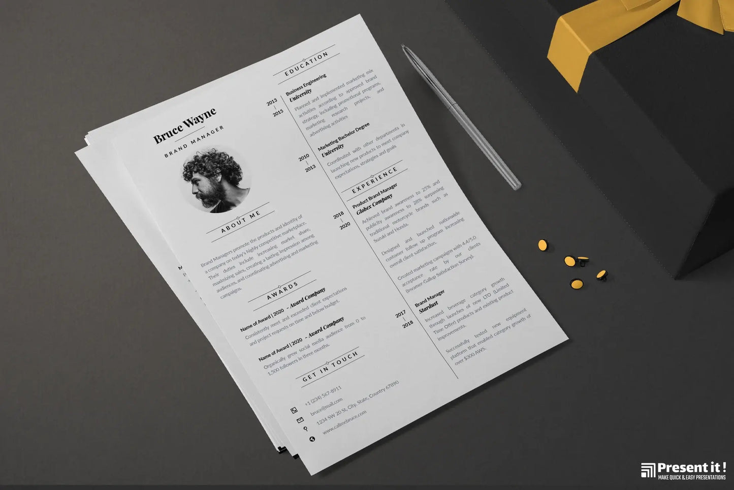 Otto Resume + Cover Letter Template