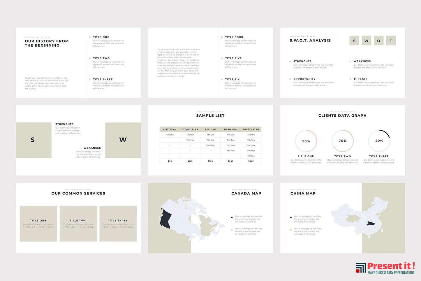 Boneti Minimalist Google Slides