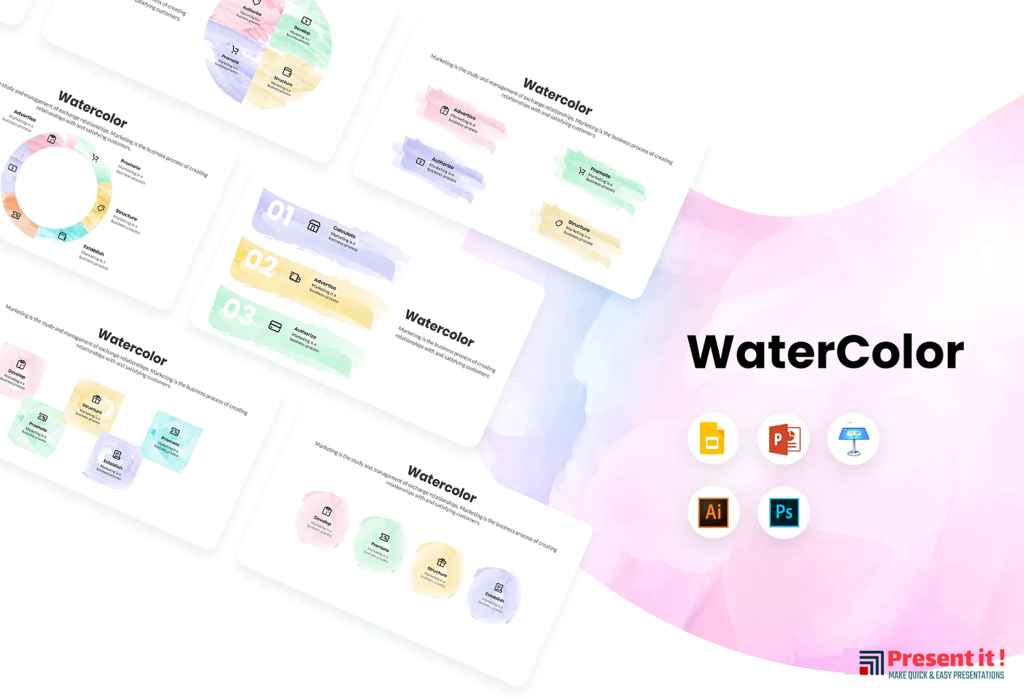 Watercolor Infographics