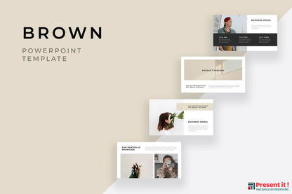 Brown Minimal PowerPoint Template