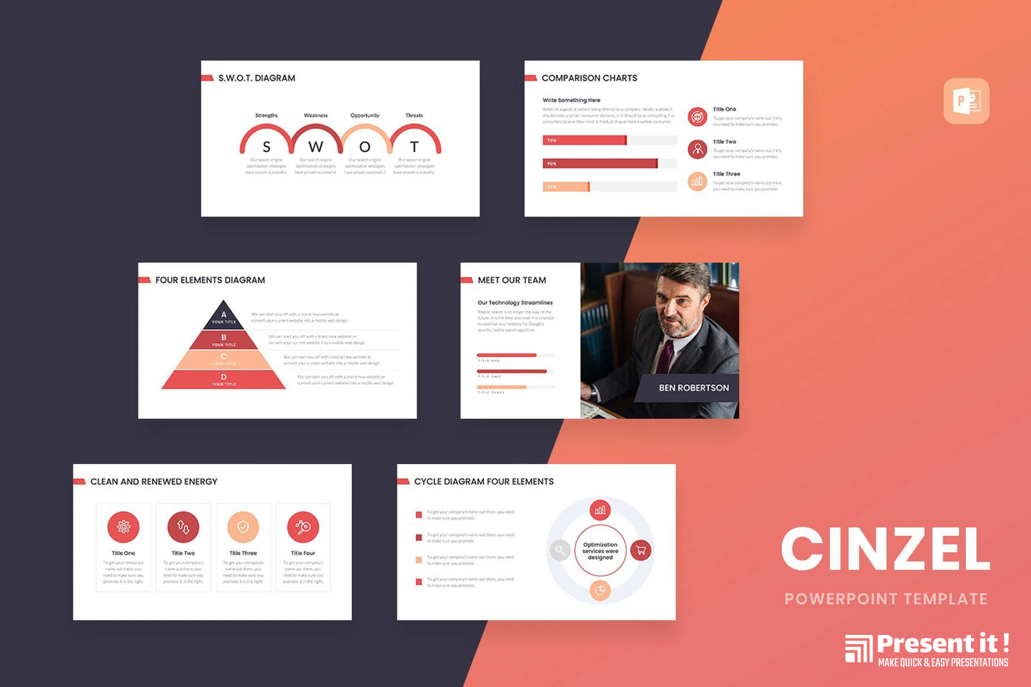 Cinzel PowerPoint Template