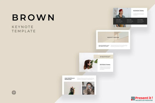 Brown Minimal Keynote Template