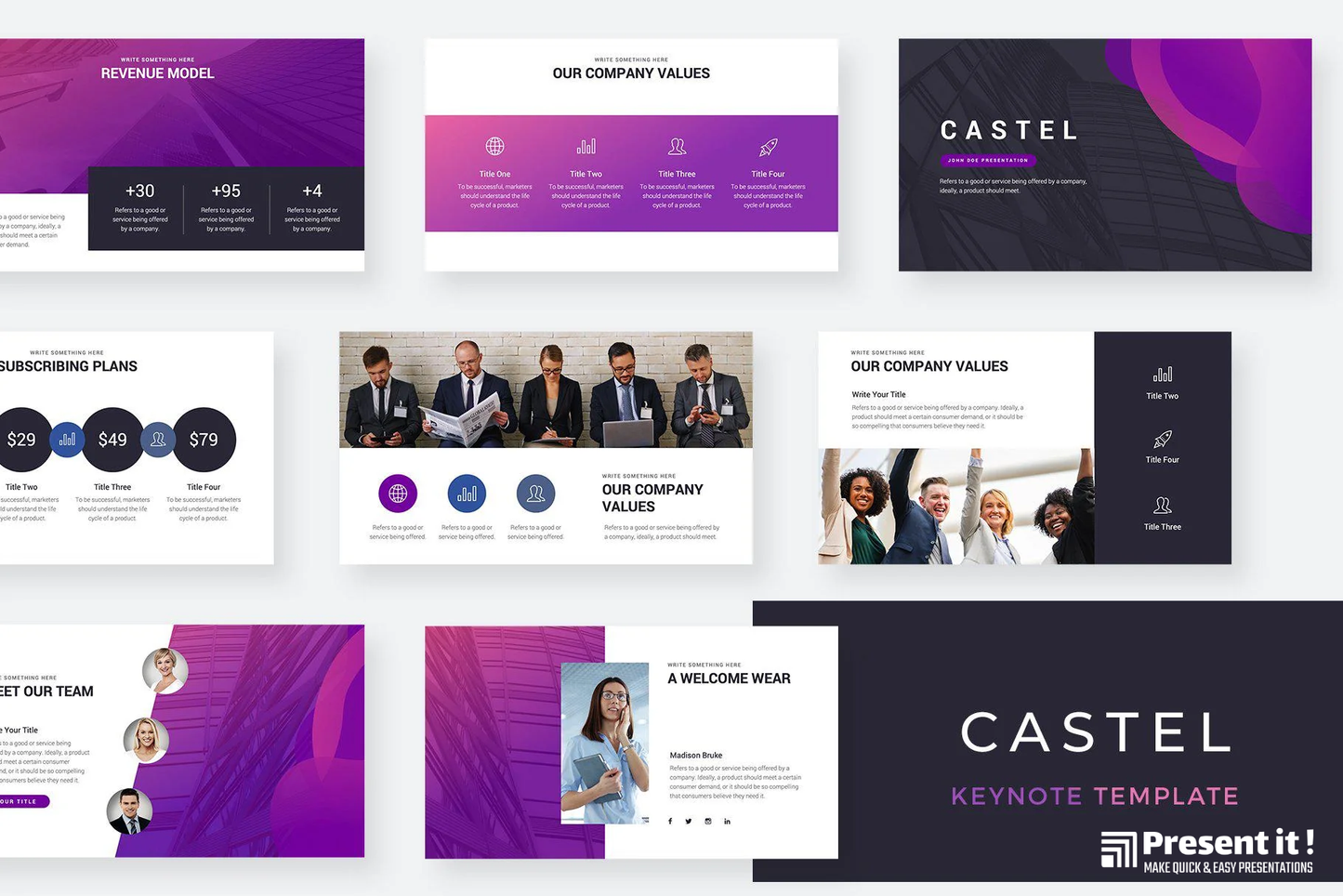 Castel Keynote Template