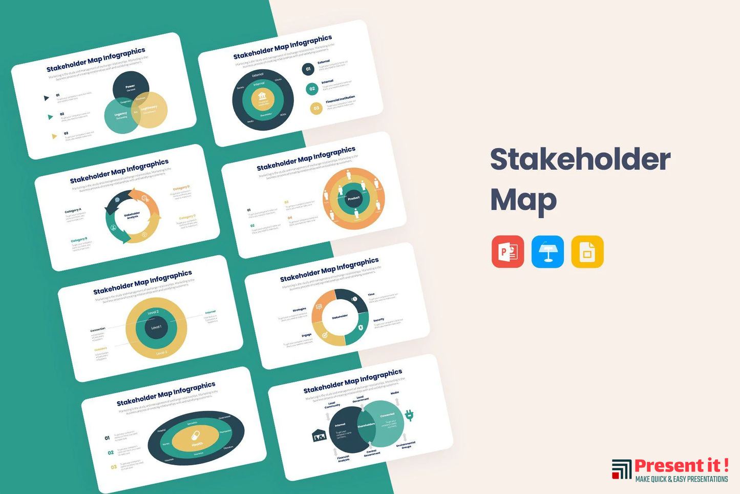 Stakeholder Map Infographics