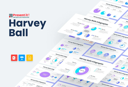 Harvey Ball Charts Infographic Templates