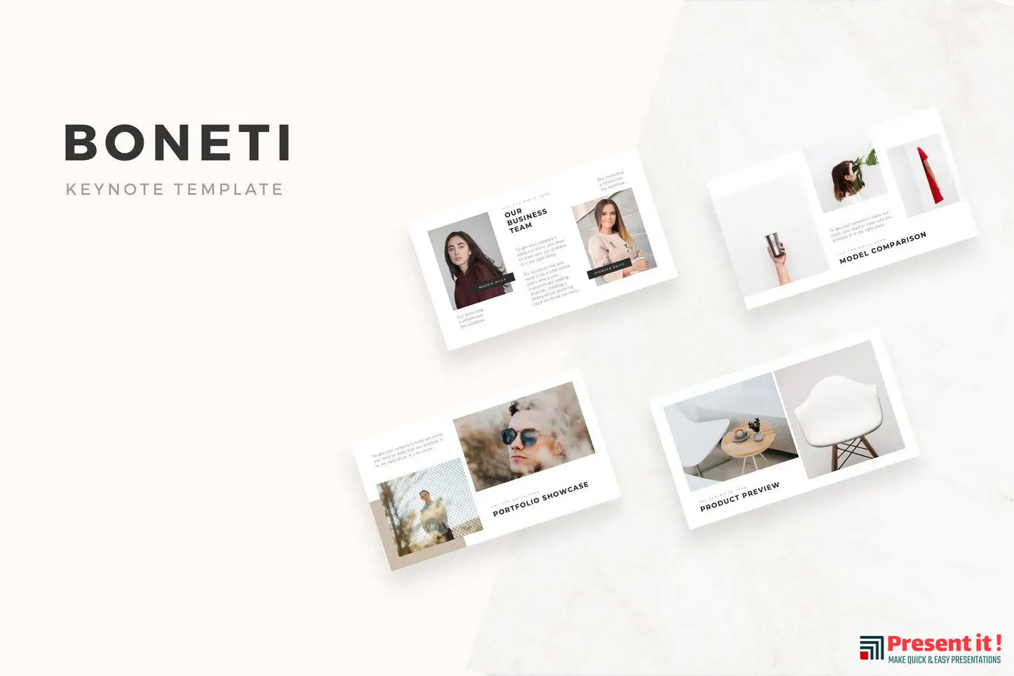 Boneti Minimalist Keynote Template