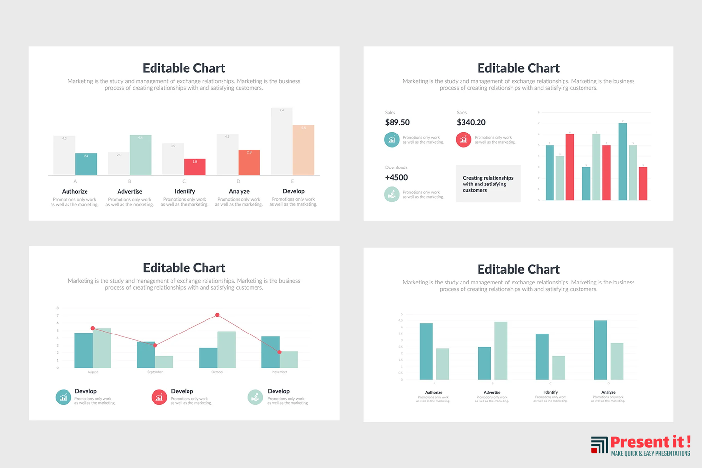 Vertical Charts Infographics