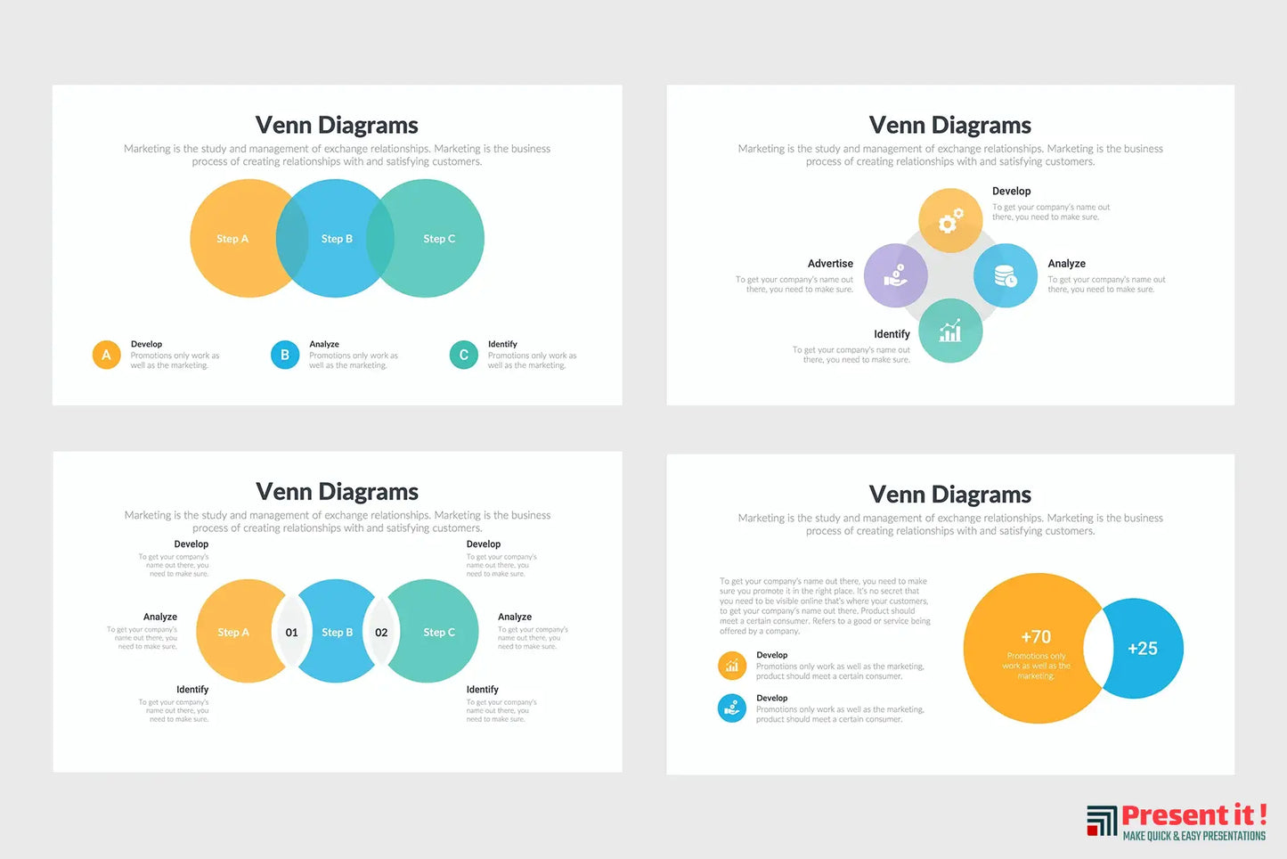 Venn Infographics Template