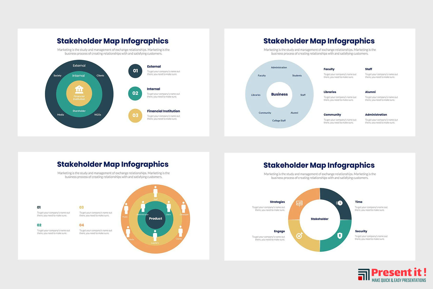 Stakeholder Map Infographics