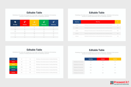 Tables Charts Infographics