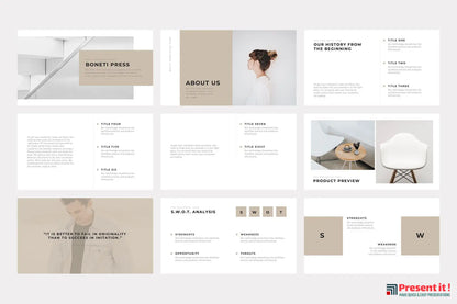 Boneti Minimalist Google Slides