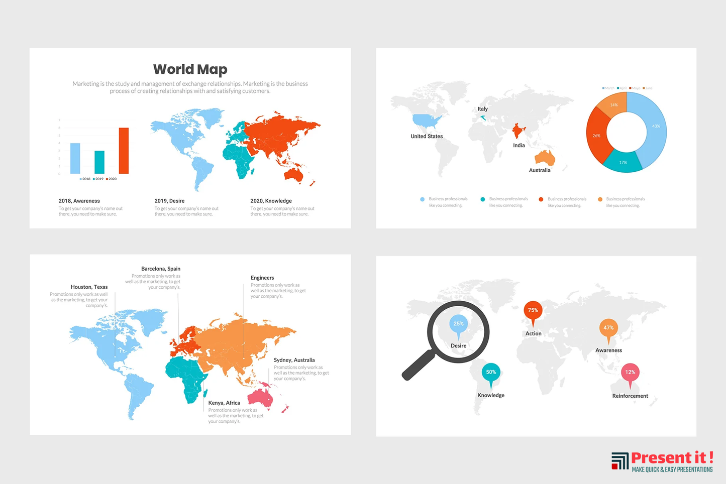 World Map Infographics