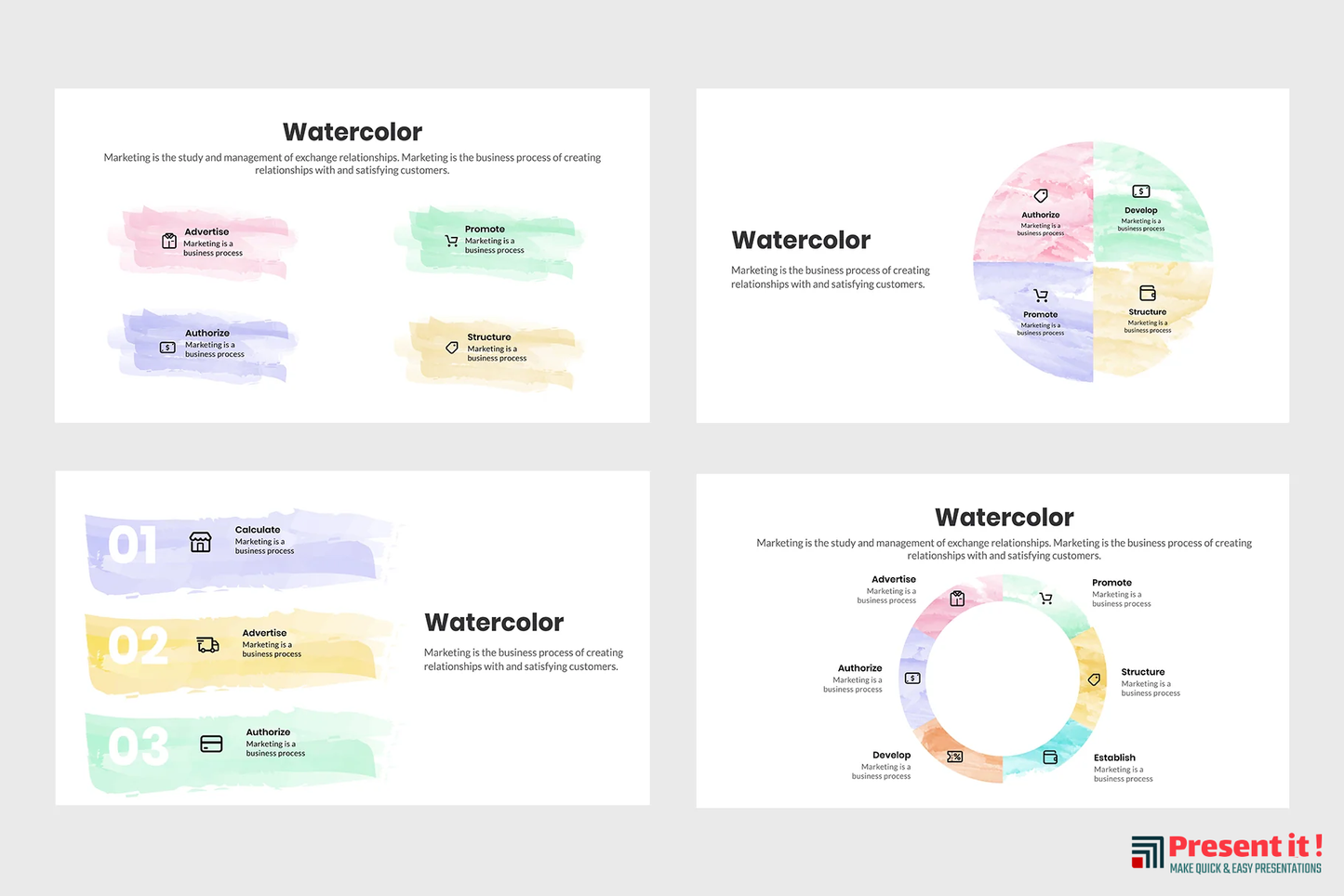 Watercolor Infographics