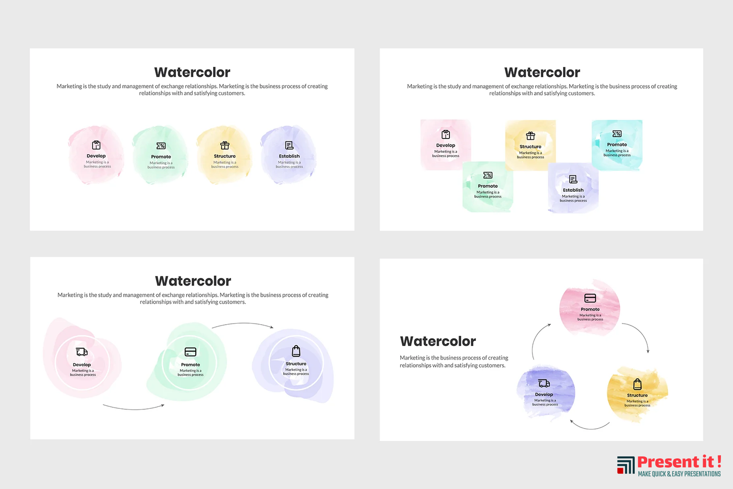 Watercolor Infographics