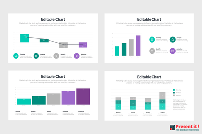 Vertical Charts Infographics