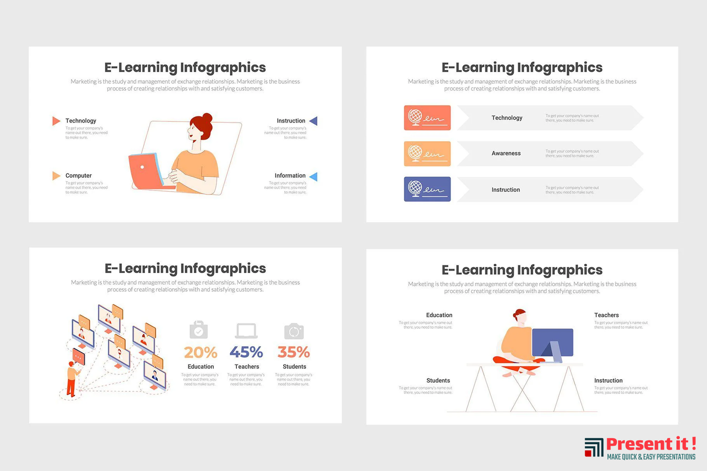 eLearning Infographics Template