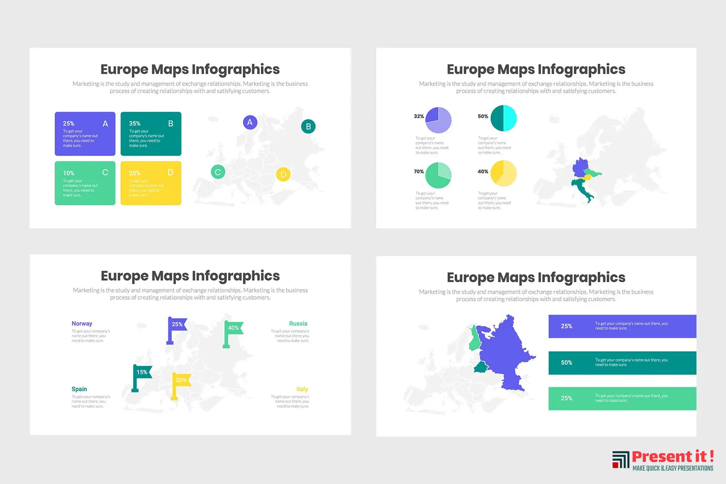 Europe Maps Infographics