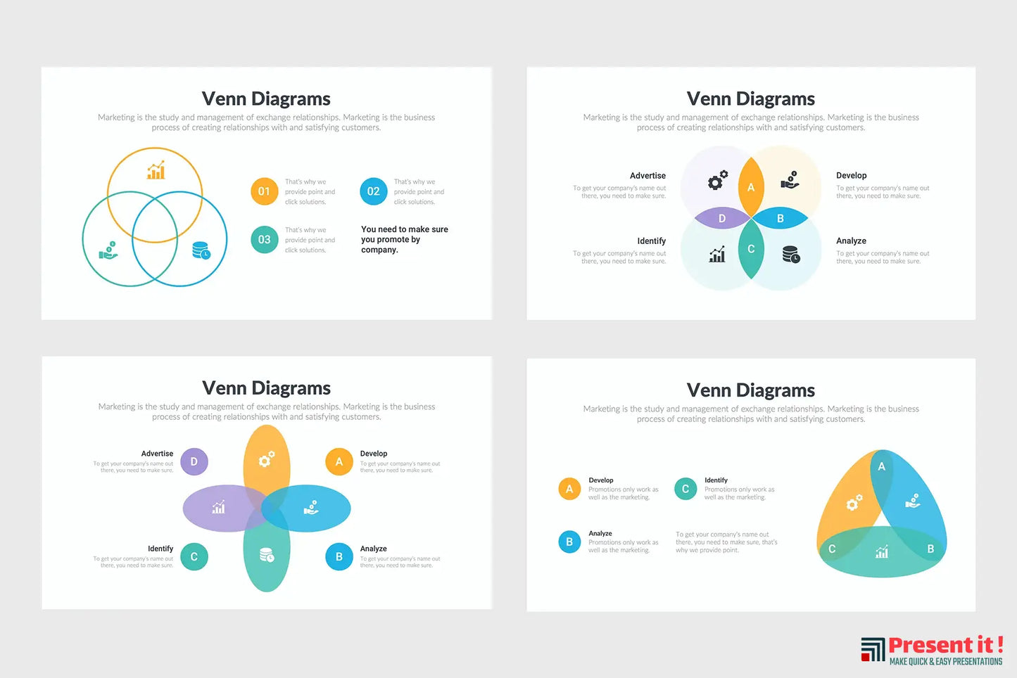 Venn Infographics Template