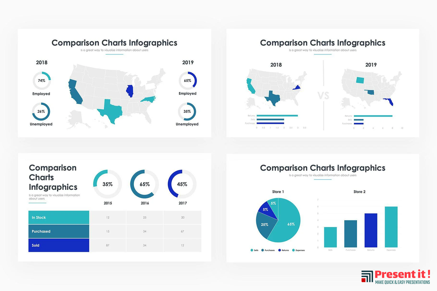 Comparison Charts PowerPoint Template