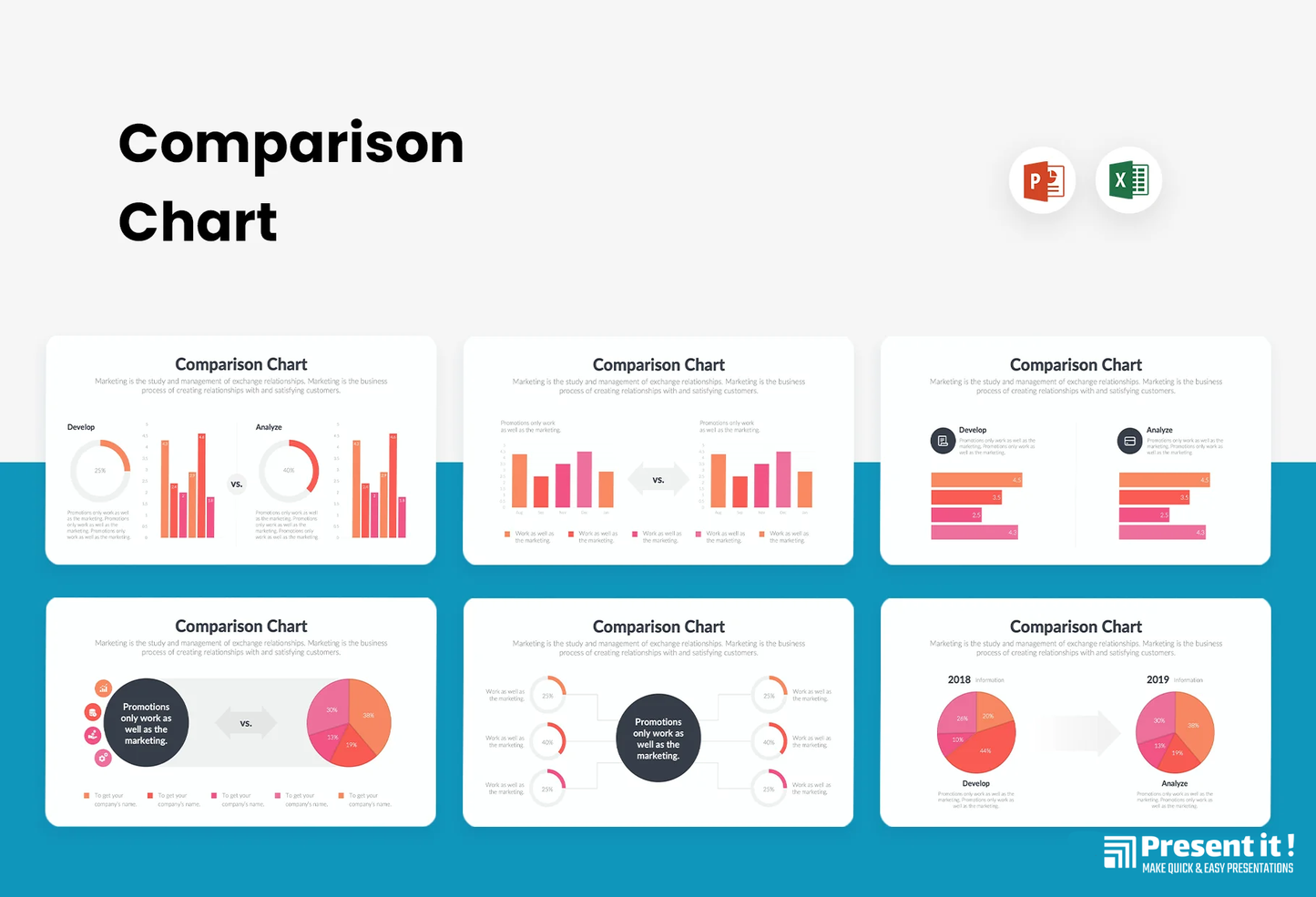 Comparison Charts Infographics