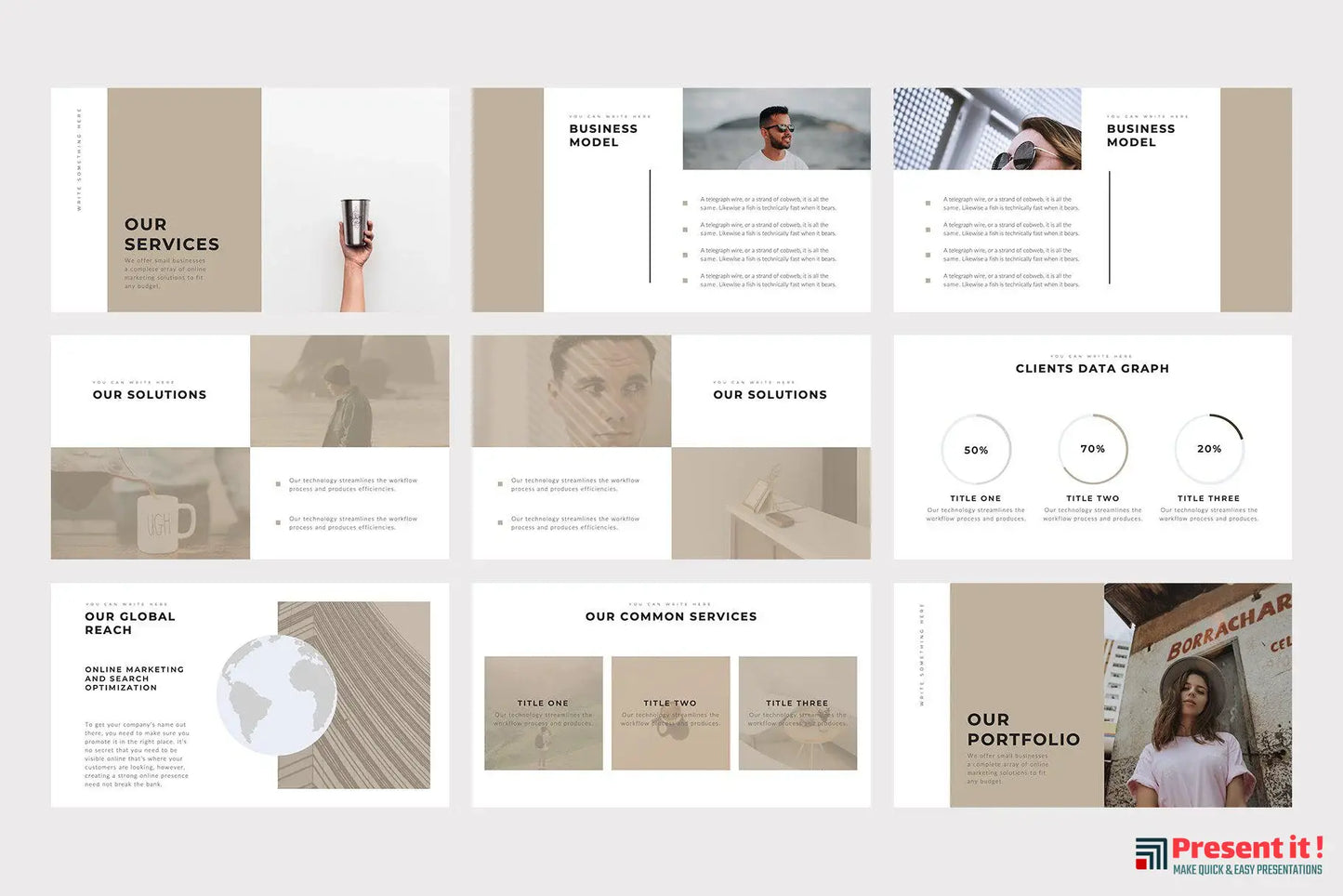 Boneti Minimalist Google Slides