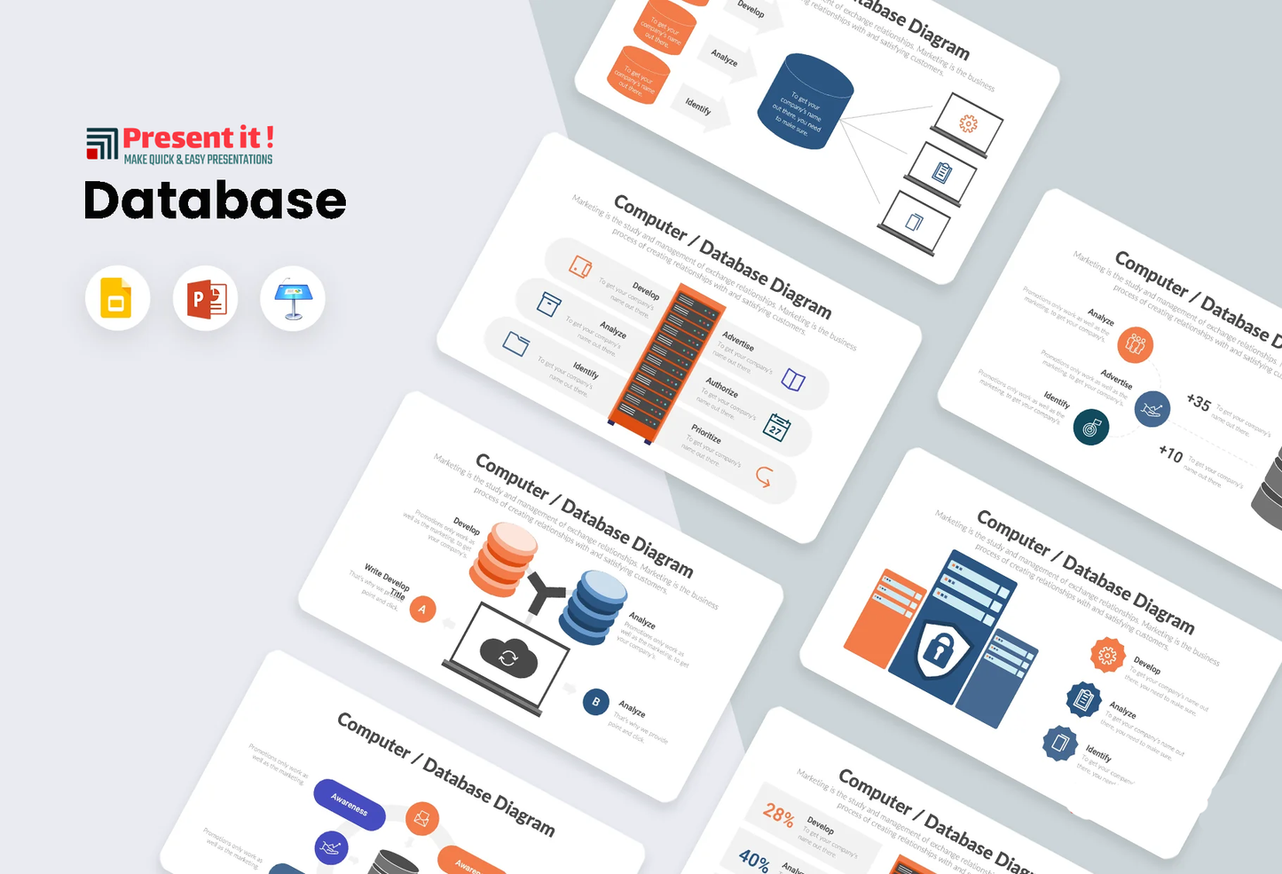 Computer and Database Infographics